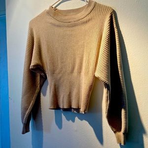 Beige pullover sweater